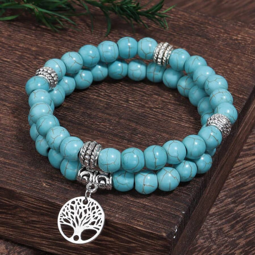 Brazalete árbol azul